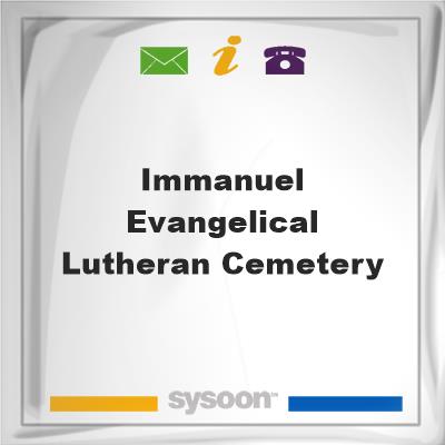 Immanuel Evangelical Lutheran CemeteryImmanuel Evangelical Lutheran Cemetery on Sysoon