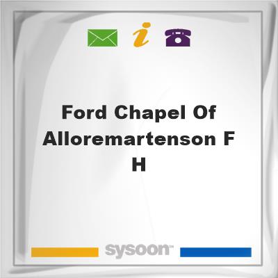 Ford Chapel of Allore/Martenson F H, Ford Chapel of Allore/Martenson F H