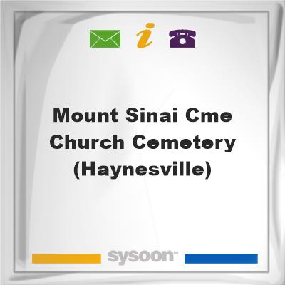 Mount Sinai CME Church Cemetery (Haynesville), Mount Sinai CME Church Cemetery (Haynesville)
