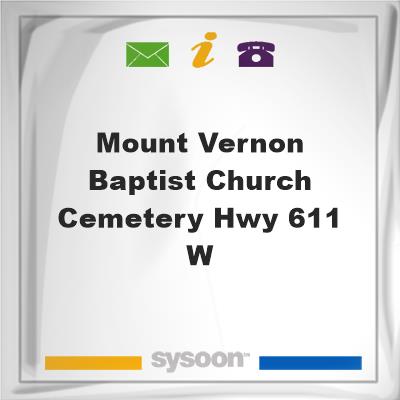 Mount Vernon Baptist Church Cemetery, Hwy 611 W, Mount Vernon Baptist Church Cemetery, Hwy 611 W