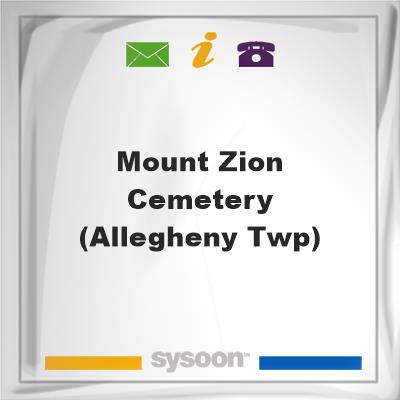 Mount Zion Cemetery (Allegheny Twp), Mount Zion Cemetery (Allegheny Twp)