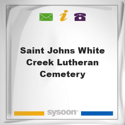 Saint Johns White Creek Lutheran Cemetery, Saint Johns White Creek Lutheran Cemetery