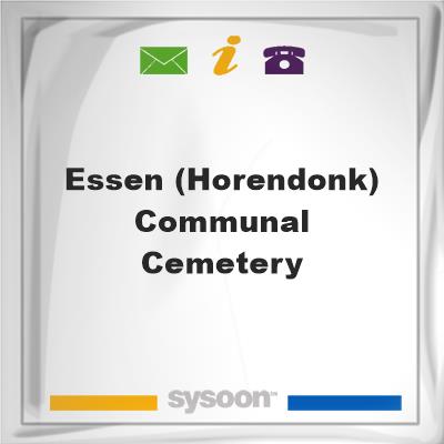 Essen (Horendonk) Communal Cemetery, Essen (Horendonk) Communal Cemetery