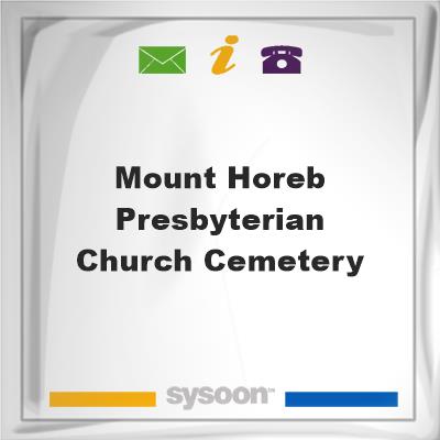 Mount Horeb Presbyterian Church cemetery, Mount Horeb Presbyterian Church cemetery