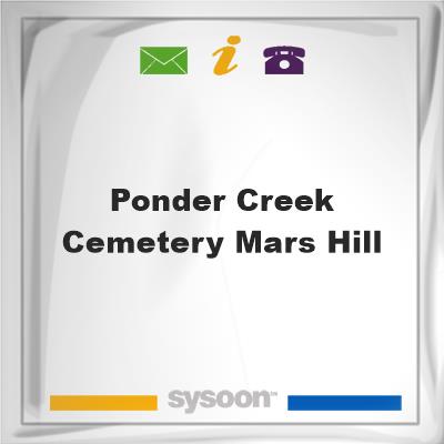 Ponder Creek Cemetery, Mars HillPonder Creek Cemetery, Mars Hill on Sysoon