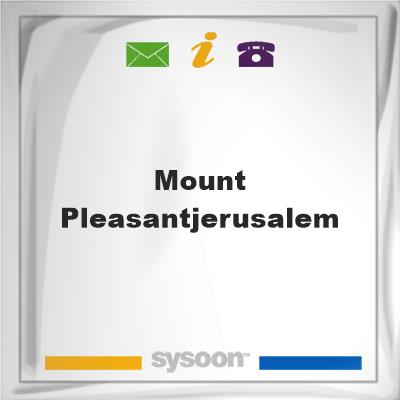 Mount Pleasant/Jerusalem, Mount Pleasant/Jerusalem
