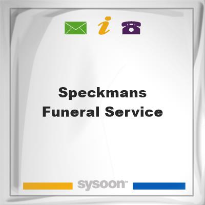 Speckmans Funeral ServiceSpeckmans Funeral Service on Sysoon