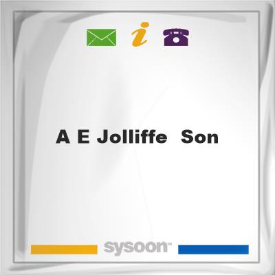 A E Jolliffe & Son, A E Jolliffe & Son