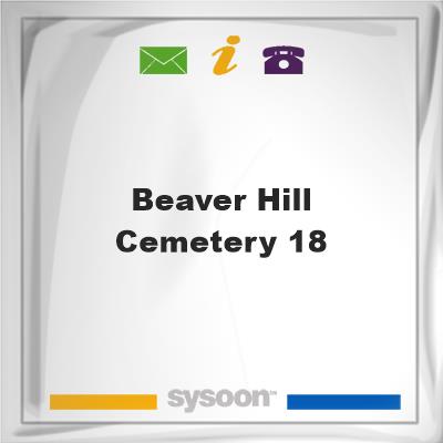 Beaver Hill Cemetery #18, Beaver Hill Cemetery #18
