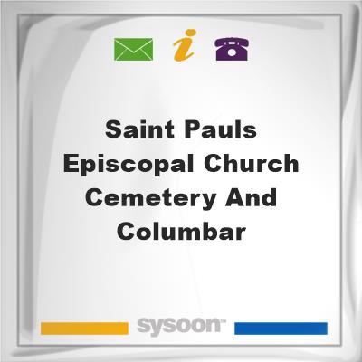 Saint Pauls Episcopal Church Cemetery and Columbar, Saint Pauls Episcopal Church Cemetery and Columbar