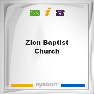 Zion Baptist church, Zion Baptist church