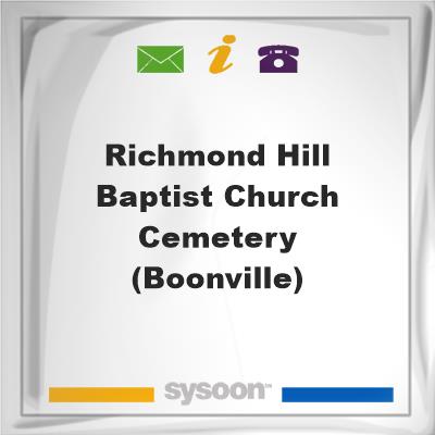 Richmond Hill Baptist Church Cemetery (Boonville), Richmond Hill Baptist Church Cemetery (Boonville)