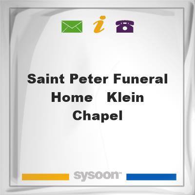 Saint Peter Funeral Home - Klein ChapelSaint Peter Funeral Home - Klein Chapel on Sysoon