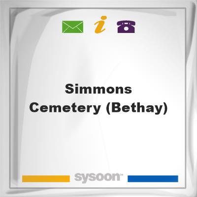 Simmons Cemetery (Bethay), Simmons Cemetery (Bethay)