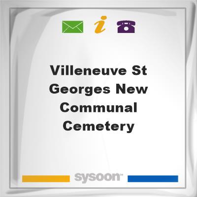 Villeneuve-St. Georges New Communal Cemetery, Villeneuve-St. Georges New Communal Cemetery