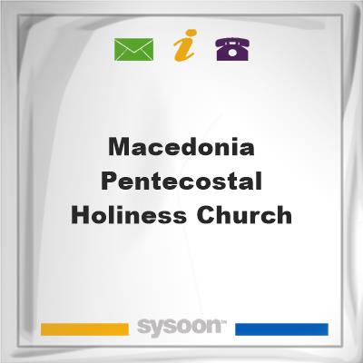 Macedonia Pentecostal Holiness ChurchMacedonia Pentecostal Holiness Church on Sysoon