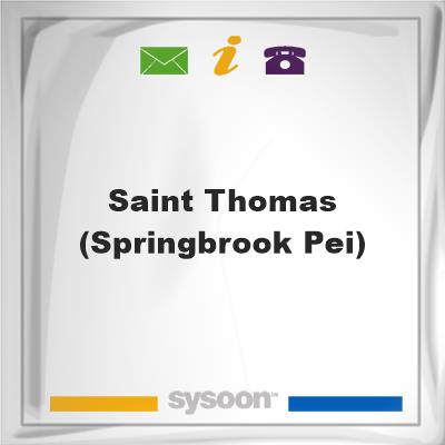 Saint Thomas (Springbrook, PEI)Saint Thomas (Springbrook, PEI) on Sysoon