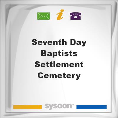 Seventh-Day Baptists Settlement CemeterySeventh-Day Baptists Settlement Cemetery on Sysoon