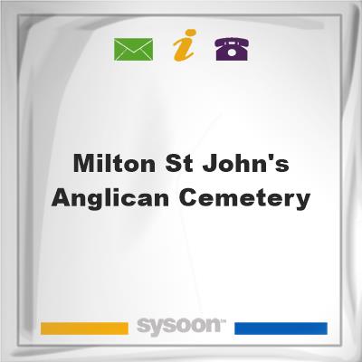 Milton St. John's Anglican Cemetery, Milton St. John's Anglican Cemetery