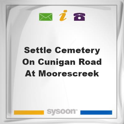 Settle Cemetery on Cunigan Road at Moorescreek, Settle Cemetery on Cunigan Road at Moorescreek