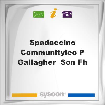 Spadaccino Community/Leo P Gallagher & Son FH, Spadaccino Community/Leo P Gallagher & Son FH