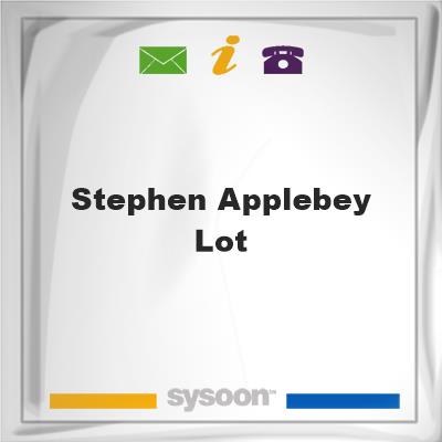 Stephen Applebey Lot, Stephen Applebey Lot