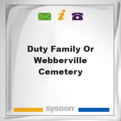 Duty Family or Webberville CemeteryDuty Family or Webberville Cemetery on Sysoon