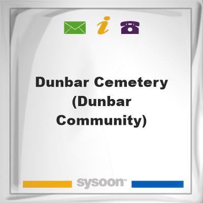 Dunbar Cemetery (Dunbar Community), Dunbar Cemetery (Dunbar Community)