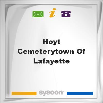 Hoyt Cemetery,Town of LaFayette, Hoyt Cemetery,Town of LaFayette
