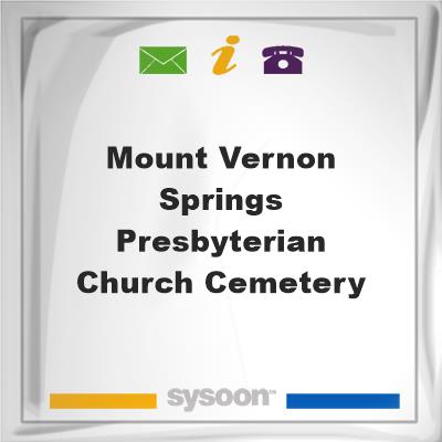 Mount Vernon Springs Presbyterian Church CemeteryMount Vernon Springs Presbyterian Church Cemetery on Sysoon