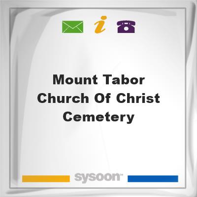 Mount Tabor Church of Christ CemeteryMount Tabor Church of Christ Cemetery on Sysoon