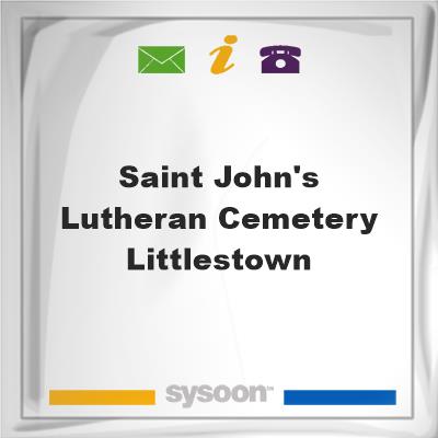 Saint John's Lutheran Cemetery, LittlestownSaint John's Lutheran Cemetery, Littlestown on Sysoon