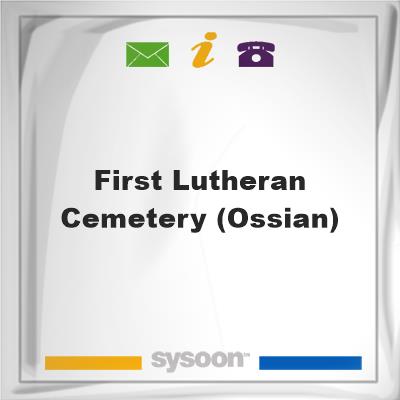 First Lutheran Cemetery (Ossian), First Lutheran Cemetery (Ossian)
