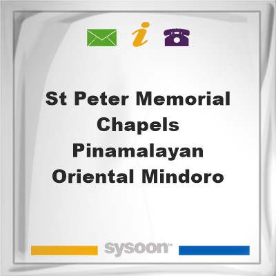 St. Peter Memorial Chapels - Pinamalayan, Oriental MindoroSt. Peter Memorial Chapels - Pinamalayan, Oriental Mindoro on Sysoon