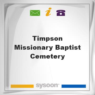 Timpson Missionary Baptist CemeteryTimpson Missionary Baptist Cemetery on Sysoon