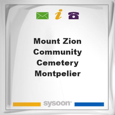 Mount Zion Community Cemetery, Montpelier, Mount Zion Community Cemetery, Montpelier