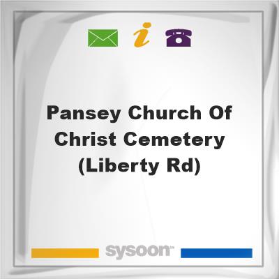 Pansey Church of Christ Cemetery (Liberty Rd), Pansey Church of Christ Cemetery (Liberty Rd)