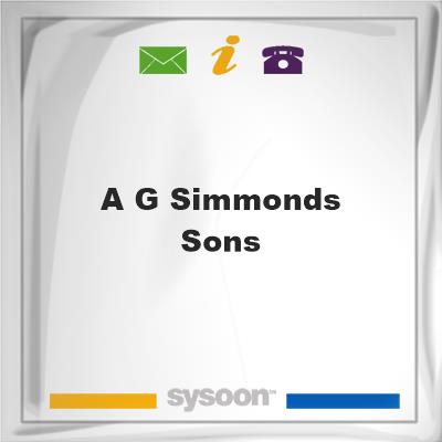 A G Simmonds & SonsA G Simmonds & Sons on Sysoon