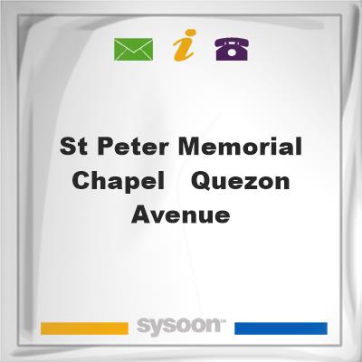 St. Peter Memorial Chapel - Quezon AvenueSt. Peter Memorial Chapel - Quezon Avenue on Sysoon