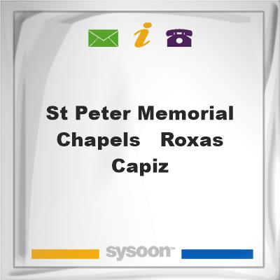 St. Peter Memorial Chapels - Roxas, CapizSt. Peter Memorial Chapels - Roxas, Capiz on Sysoon