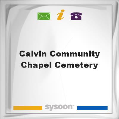 Calvin Community Chapel Cemetery, Calvin Community Chapel Cemetery
