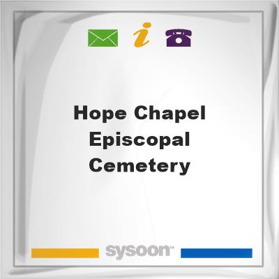 Hope Chapel Episcopal Cemetery, Hope Chapel Episcopal Cemetery