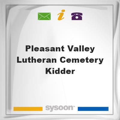 Pleasant Valley Lutheran Cemetery - Kidder, Pleasant Valley Lutheran Cemetery - Kidder