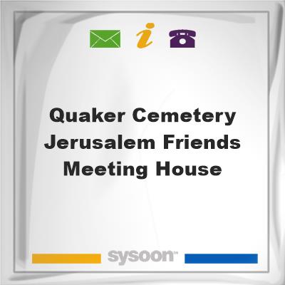 Quaker Cemetery Jerusalem Friends meeting house -, Quaker Cemetery Jerusalem Friends meeting house -