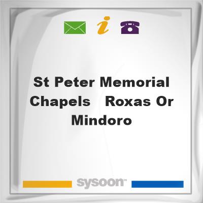 St. Peter Memorial Chapels - Roxas, Or. MindoroSt. Peter Memorial Chapels - Roxas, Or. Mindoro on Sysoon