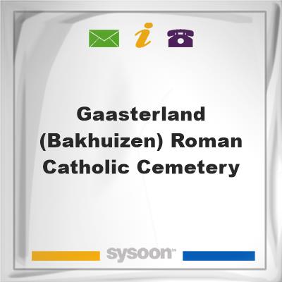 Gaasterland (Bakhuizen) Roman Catholic Cemetery, Gaasterland (Bakhuizen) Roman Catholic Cemetery