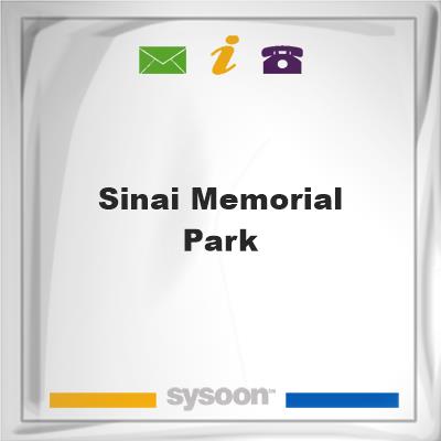 Sinai Memorial Park, Sinai Memorial Park
