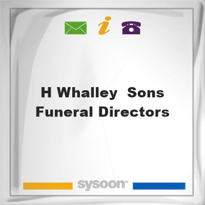 H Whalley & Sons Funeral DirectorsH Whalley & Sons Funeral Directors on Sysoon