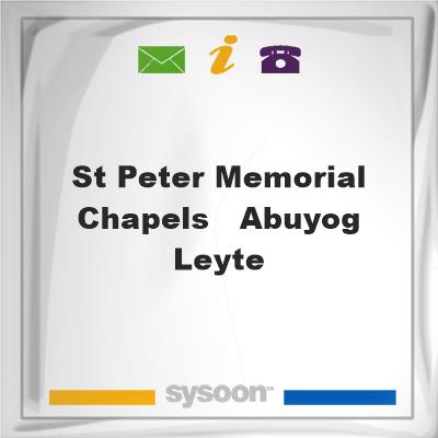 St. Peter Memorial Chapels - Abuyog, LeyteSt. Peter Memorial Chapels - Abuyog, Leyte on Sysoon