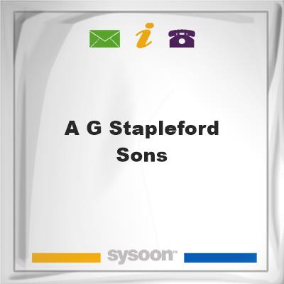 A G Stapleford & Sons, A G Stapleford & Sons